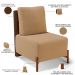 Kit 02 Poltronas Decorativas Sala Estar Living Hungria L02 Couríssimo Marrom Bouclê Mostarda - Lyam