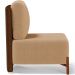 Kit 02 Poltronas Decorativas Sala Estar Living Hungria L02 Couríssimo Marrom Bouclê Mostarda - Lyam