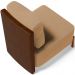 Kit 02 Poltronas Decorativas Sala Estar Living Hungria L02 Couríssimo Marrom Bouclê Mostarda - Lyam