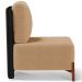 Kit 02 Poltronas Decorativas Sala Estar Living Hungria L02 Couríssimo Preto Bouclê Mostarda - Lyam