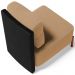 Kit 02 Poltronas Decorativas Sala Estar Living Hungria L02 Couríssimo Preto Bouclê Mostarda - Lyam