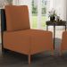 Kit 02 Poltronas Decorativas Sala Estar Living Hungria L02 Couríssimo Preto Bouclê Terracota - Lyam