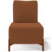 Kit 02 Poltronas Decorativas Sala Estar Living Hungria L02 Couríssimo Preto Bouclê Terracota - Lyam