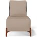 Kit 02 Poltronas Decorativas Sala Estar Living Hungria L02 Couríssimo Preto Linho Bege Escuro - Lyam