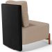 Kit 02 Poltronas Decorativas Sala Estar Living Hungria L02 Couríssimo Preto Linho Bege Escuro - Lyam