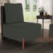 Kit 02 Poltronas Decorativas Sala Estar Living Hungria L02 Couríssimo Preto Linho Verde Musgo - Lyam