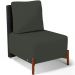 Kit 02 Poltronas Decorativas Sala Estar Living Hungria L02 Couríssimo Preto Linho Verde Musgo - Lyam