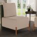 Kit 02 Poltronas Decorativas Sala Estar Living Hungria L02 Couríssimo Verde Linho Bege Escuro - Lyam
