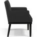 Kit 02 Poltronas Decorativas Sala de Estar Base Preto Beatriz W01 Bouclê Preto - Lyam Decor