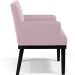 Kit 02 Poltronas Decorativas Sala de Estar Base Preto Beatriz W01 Bouclê Rosê - Lyam Decor
