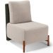 Kit 02 Poltronas Decorativas Sala de Estar Living  Hungria L02 Couríssimo Verde Bouclê Creme - Lyam