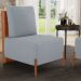 Kit 02 Poltronas Decorativas Sala de Estar Living Hungria L02 Couríssimo Camel Bouclê Cinza - Lyam