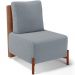 Kit 02 Poltronas Decorativas Sala de Estar Living Hungria L02 Couríssimo Camel Bouclê Cinza - Lyam
