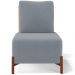 Kit 02 Poltronas Decorativas Sala de Estar Living Hungria L02 Couríssimo Camel Bouclê Cinza - Lyam