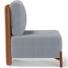Kit 02 Poltronas Decorativas Sala de Estar Living Hungria L02 Couríssimo Camel Bouclê Cinza - Lyam
