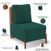 Kit 02 Poltronas Decorativas Sala de Estar Living Hungria L02 Couríssimo Camel Bouclê Verde - Lyam