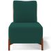 Kit 02 Poltronas Decorativas Sala de Estar Living Hungria L02 Couríssimo Camel Bouclê Verde - Lyam