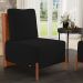 Kit 02 Poltronas Decorativas Sala de Estar Living Hungria L02 Couríssimo Camel Suede Preto - Lyam