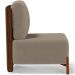 Kit 02 Poltronas Decorativas Sala de Estar Living Hungria L02 Couríssimo Marrom Bouclê Bege - Lyam