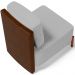 Kit 02 Poltronas Decorativas Sala de Estar Living Hungria L02 Couríssimo Marrom Linho Cinza - Lyam