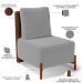 Kit 02 Poltronas Decorativas Sala de Estar Living Hungria L02 Couríssimo Marrom Suede Cinza - Lyam