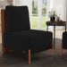 Kit 02 Poltronas Decorativas Sala de Estar Living Hungria L02 Couríssimo Marrom Suede Preto - Lyam