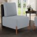 Kit 02 Poltronas Decorativas Sala de Estar Living Hungria L02 Couríssimo Preto Bouclê Cinza - Lyam
