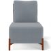 Kit 02 Poltronas Decorativas Sala de Estar Living Hungria L02 Couríssimo Preto Bouclê Cinza - Lyam