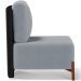 Kit 02 Poltronas Decorativas Sala de Estar Living Hungria L02 Couríssimo Preto Bouclê Cinza - Lyam