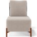 Kit 02 Poltronas Decorativas Sala de Estar Living Hungria L02 Couríssimo Preto Bouclê Creme - Lyam