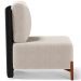 Kit 02 Poltronas Decorativas Sala de Estar Living Hungria L02 Couríssimo Preto Bouclê Creme - Lyam