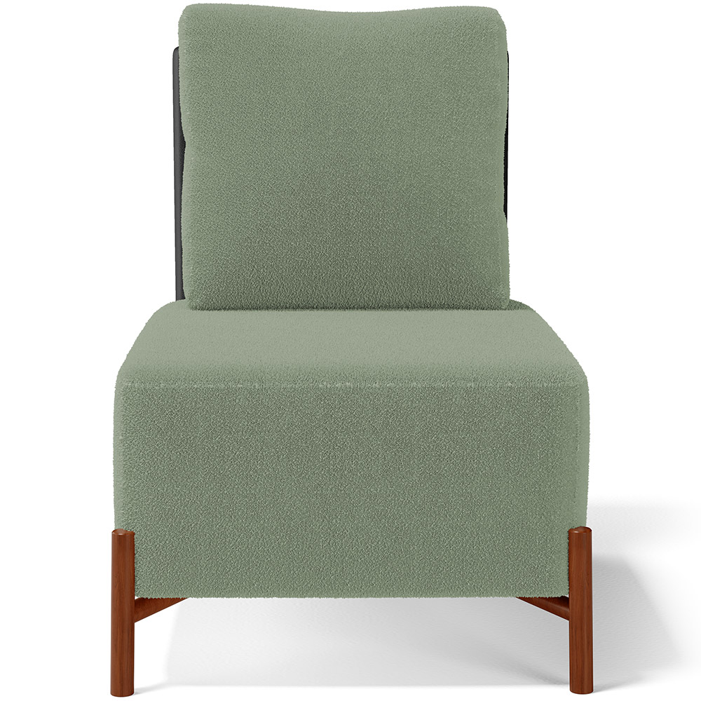 Kit 02 Poltronas Decorativas Sala de Estar Living Hungria L02 Couríssimo Preto Bouclê Oliva - Lyam