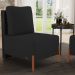 Kit 02 Poltronas Decorativas Sala de Estar Living Hungria L02 Couríssimo Preto Bouclê Preto - Lyam