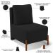 Kit 02 Poltronas Decorativas Sala de Estar Living Hungria L02 Couríssimo Preto Bouclê Preto - Lyam