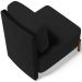 Kit 02 Poltronas Decorativas Sala de Estar Living Hungria L02 Couríssimo Preto Bouclê Preto - Lyam