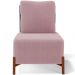 Kit 02 Poltronas Decorativas Sala de Estar Living Hungria L02 Couríssimo Preto Bouclê Rosê - Lyam