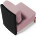 Kit 02 Poltronas Decorativas Sala de Estar Living Hungria L02 Couríssimo Preto Bouclê Rosê - Lyam