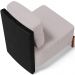 Kit 02 Poltronas Decorativas Sala de Estar Living Hungria L02 Couríssimo Preto Linho Bege - Lyam