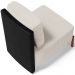 Kit 02 Poltronas Decorativas Sala de Estar Living Hungria L02 Couríssimo Preto Linho Cru - Lyam