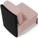 Kit 02 Poltronas Decorativas Sala de Estar Living Hungria L02 Couríssimo Preto Linho Rosê - Lyam
