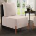 Kit 02 Poltronas Decorativas Sala de Estar Living Hungria L02 Couríssimo Preto Suede Bege - Lyam