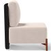 Kit 02 Poltronas Decorativas Sala de Estar Living Hungria L02 Couríssimo Preto Suede Bege - Lyam