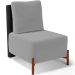 Kit 02 Poltronas Decorativas Sala de Estar Living Hungria L02 Couríssimo Preto Suede Cinza - Lyam