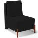 Kit 02 Poltronas Decorativas Sala de Estar Living Hungria L02 Couríssimo Preto Suede Preto - Lyam