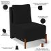 Kit 02 Poltronas Decorativas Sala de Estar Living Hungria L02 Couríssimo Preto Suede Preto - Lyam