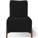 Kit 02 Poltronas Decorativas Sala de Estar Living Hungria L02 Couríssimo Preto Suede Preto - Lyam