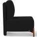Kit 02 Poltronas Decorativas Sala de Estar Living Hungria L02 Couríssimo Preto Suede Preto - Lyam