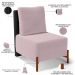 Kit 02 Poltronas Decorativas Sala de Estar Living Hungria L02 Couríssimo Preto Suede Rosê - Lyam