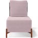 Kit 02 Poltronas Decorativas Sala de Estar Living Hungria L02 Couríssimo Preto Suede Rosê - Lyam