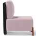 Kit 02 Poltronas Decorativas Sala de Estar Living Hungria L02 Couríssimo Preto Suede Rosê - Lyam